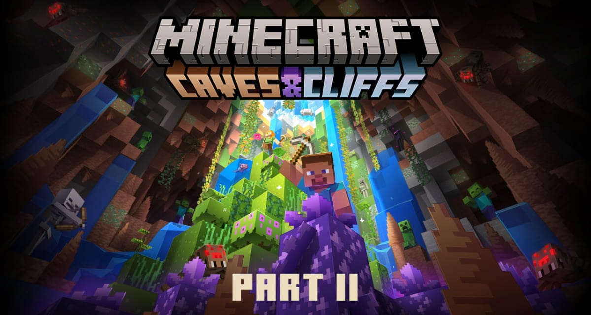 Minecraft 1.18 “Caves and Cliffs” Partie 2 : la date de sortie annoncée