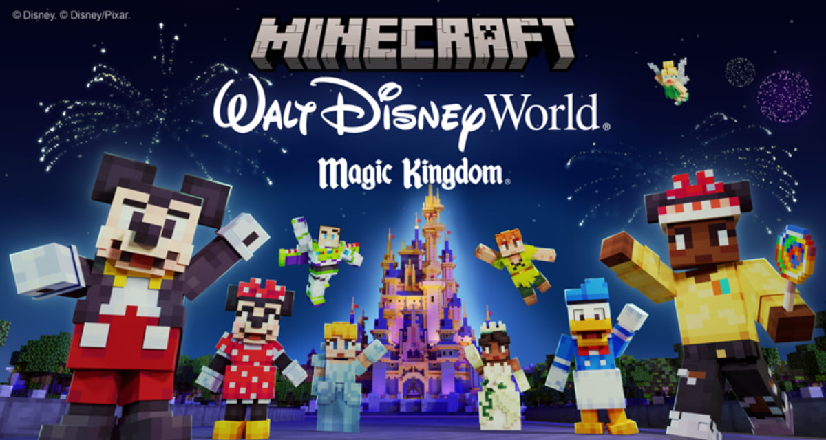 “Aventure au royaume magique de Walt Disney World” arrive sur Minecraft en dlc