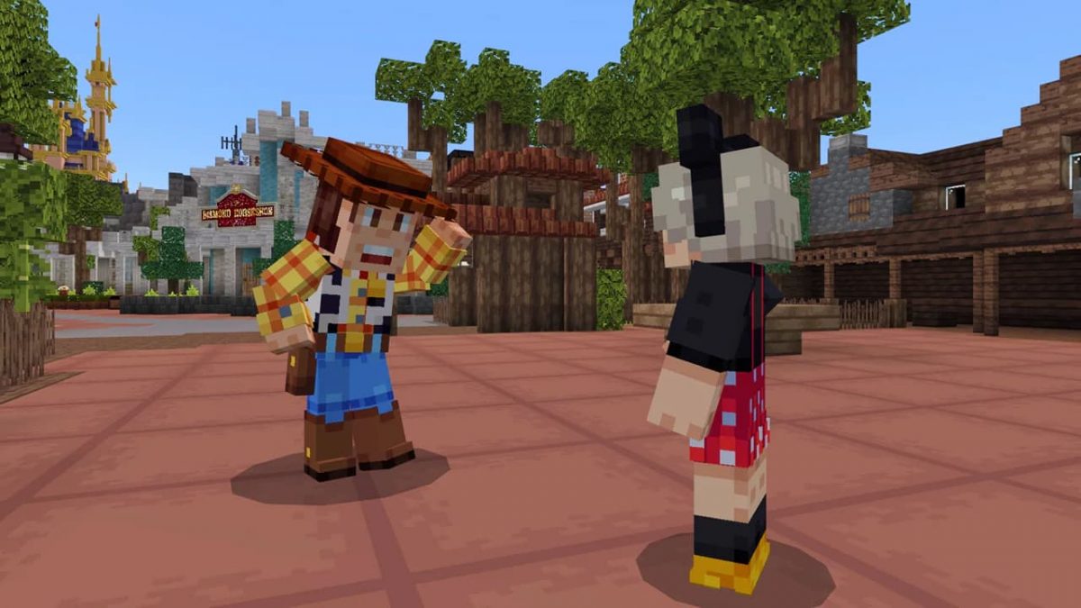 Minecraft Walt Disney Magic Kingdom Adventure Woody
