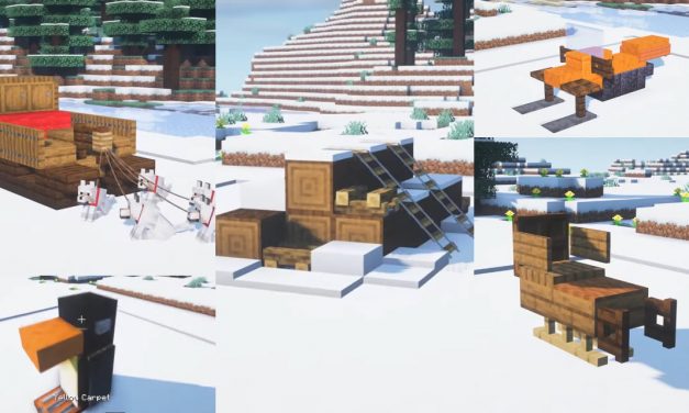 10+ astuces de builds / décoration pour l’hiver et Noël dans Minecraft