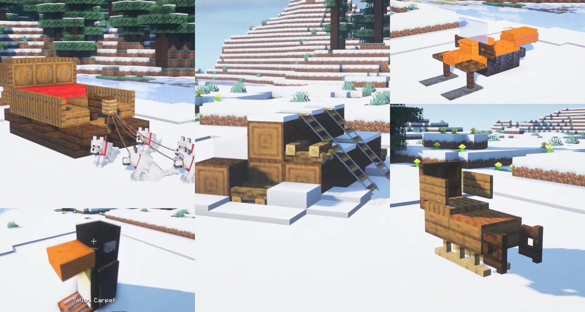 10+ astuces de builds / décoration pour l’hiver et Noël dans Minecraft