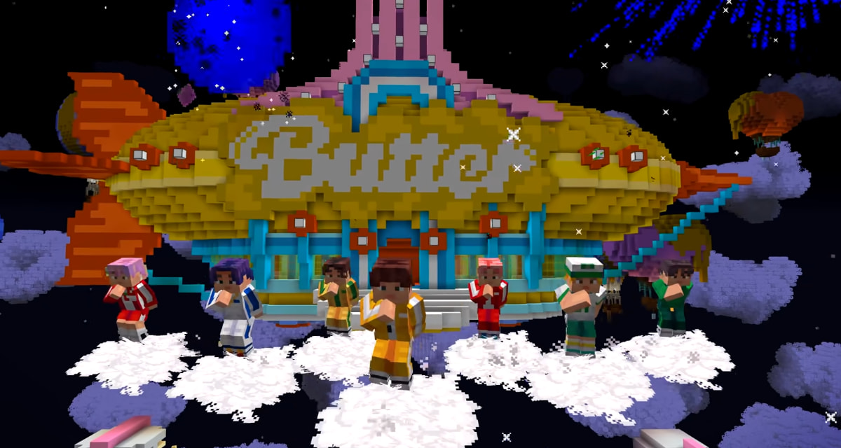 Les BTS ont chanté “Butter” et “Permission to Dance” dans Minecraft