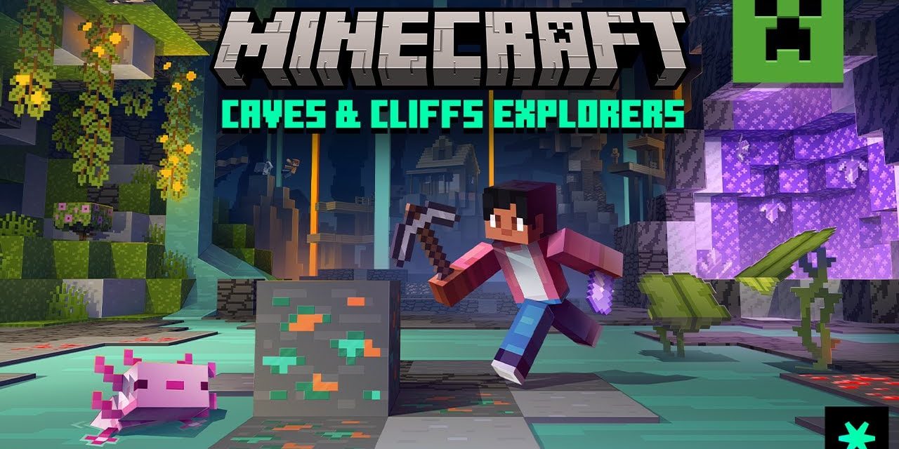 “Caves and Cliffs Explorer” – Map Minecraft Bedrock gratuite