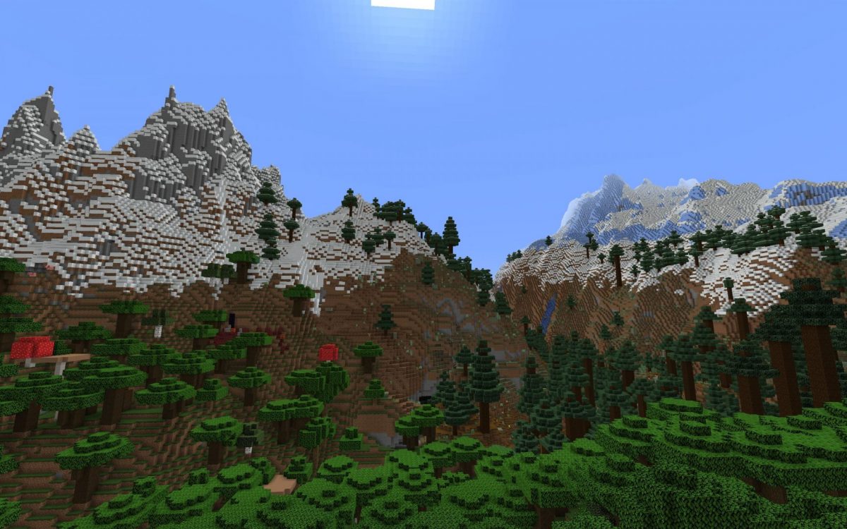 L'Himalaya dans une graine de Minecraft 1.18