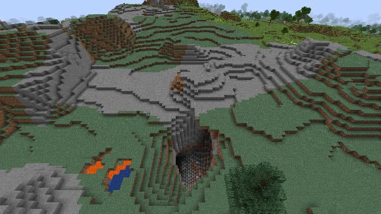 Un colline venteuse dans Minecraft