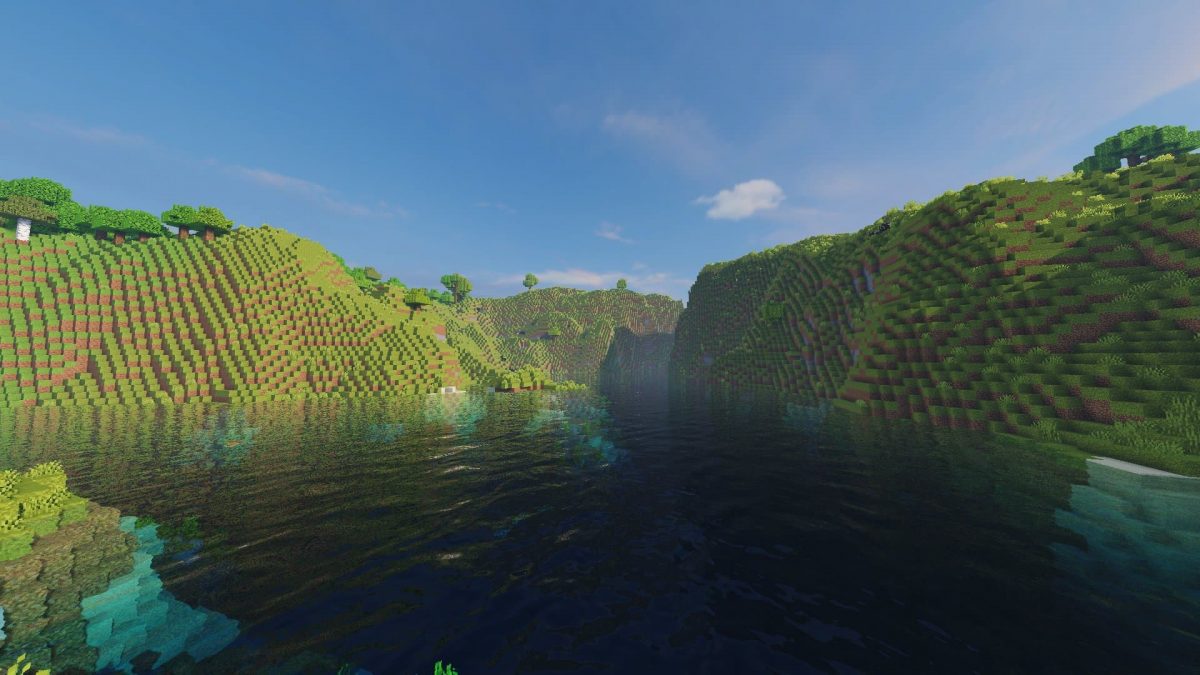 Une rivière dans Minecraft 1.18.1