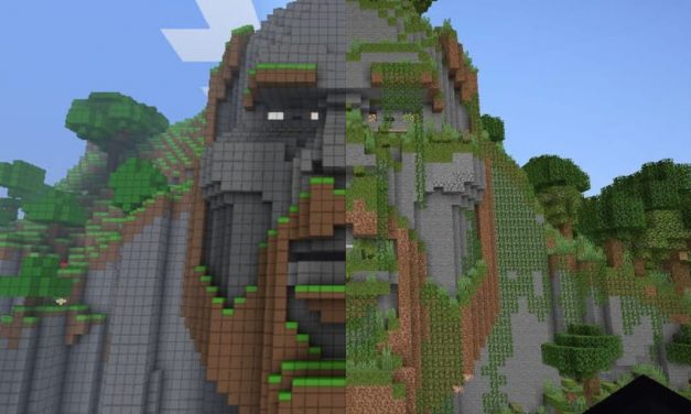 « The Temple of Notch » 10 ans plus tard en Minecraft 1.18