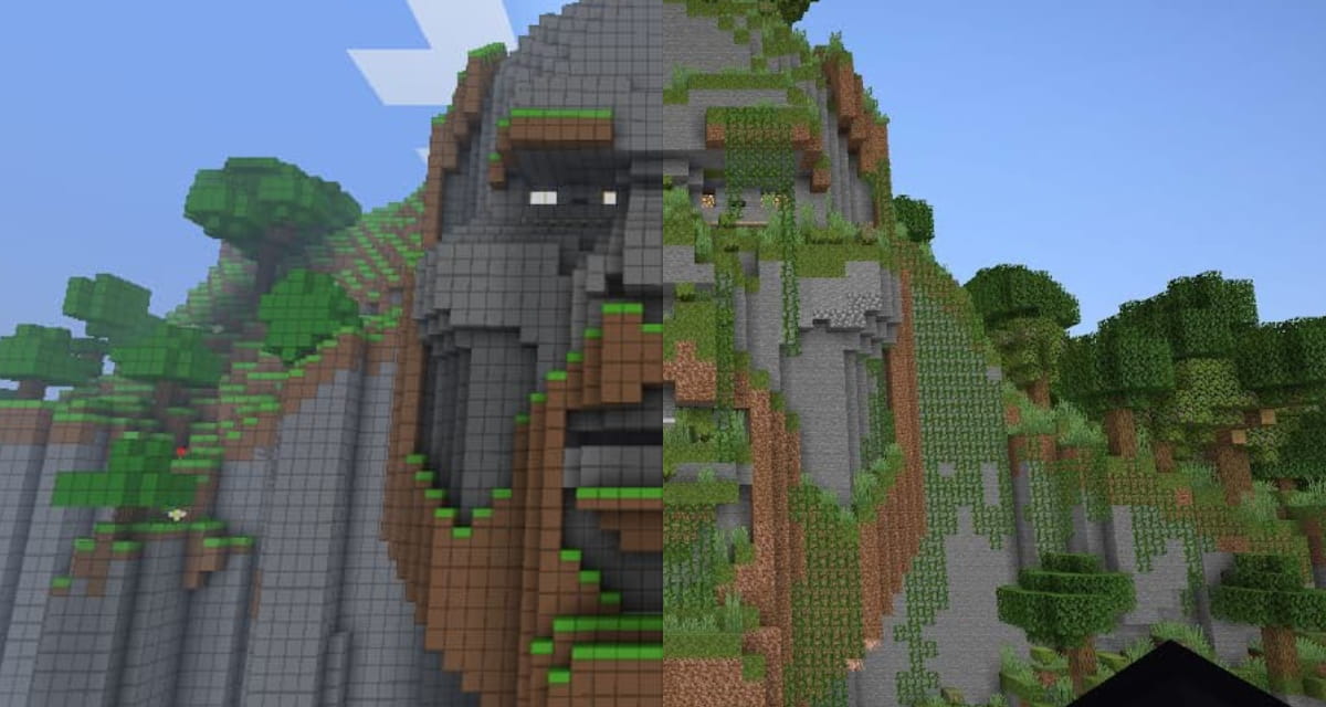 “The Temple of Notch” 10 ans plus tard en Minecraft 1.18