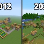 les-villages-dans-minecraft-en-2012-vs-2022