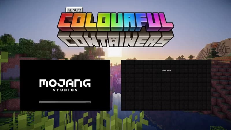 Menus Minecraft de Colourful containers dark version