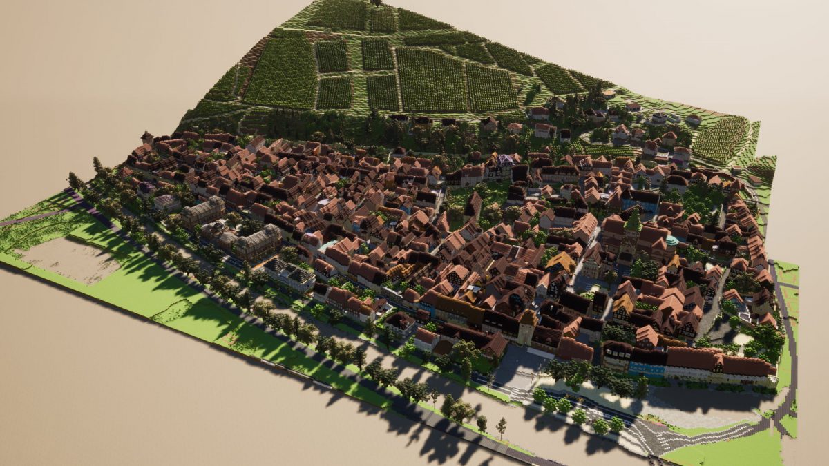 Ville de Turckheim dans Minecraft