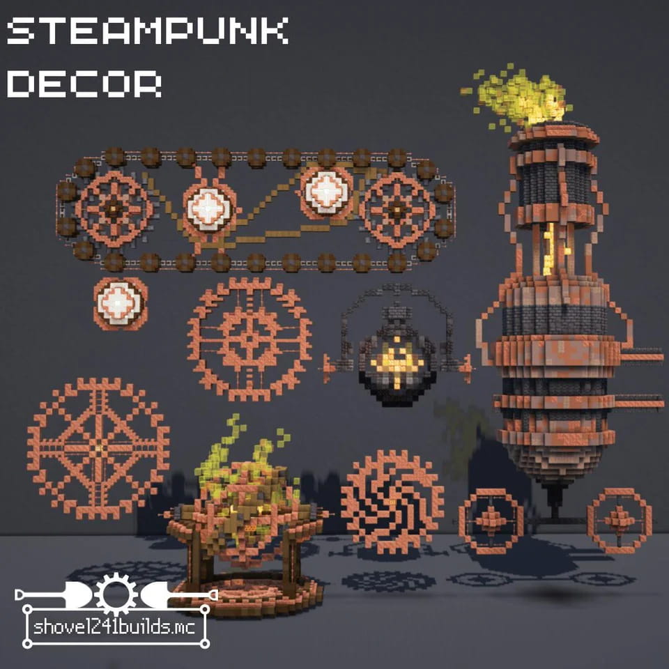 decor steampunk minecraft