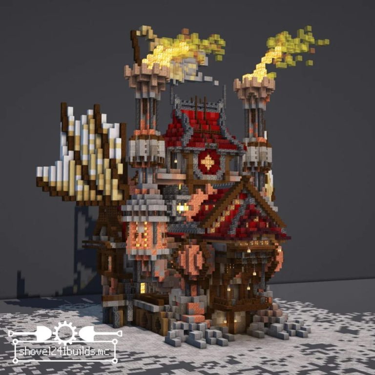 Maison Steampunk Minecraft 3 768x768 