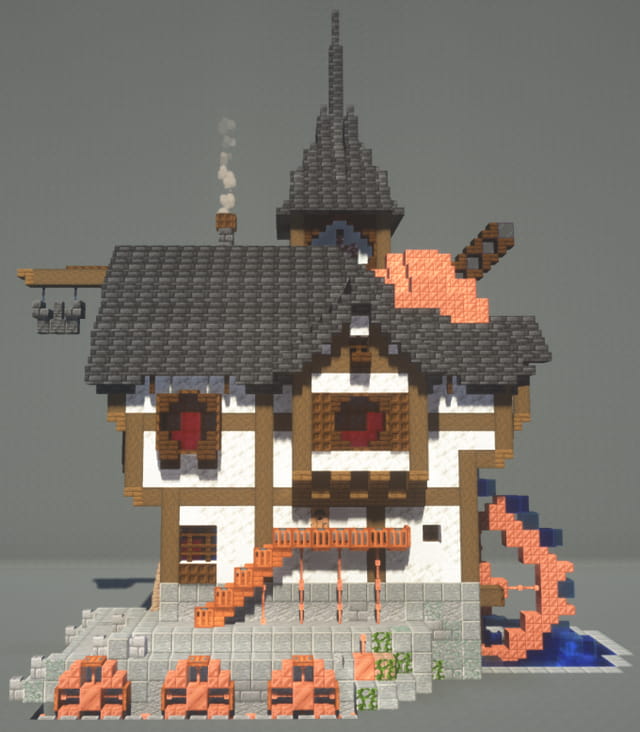 petite maison steampunk minecraft