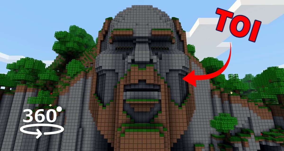 POV : tu es “The Temple of Notch” dans Minecraft