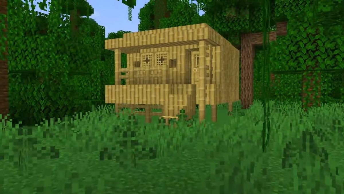 maison bambou minecraft