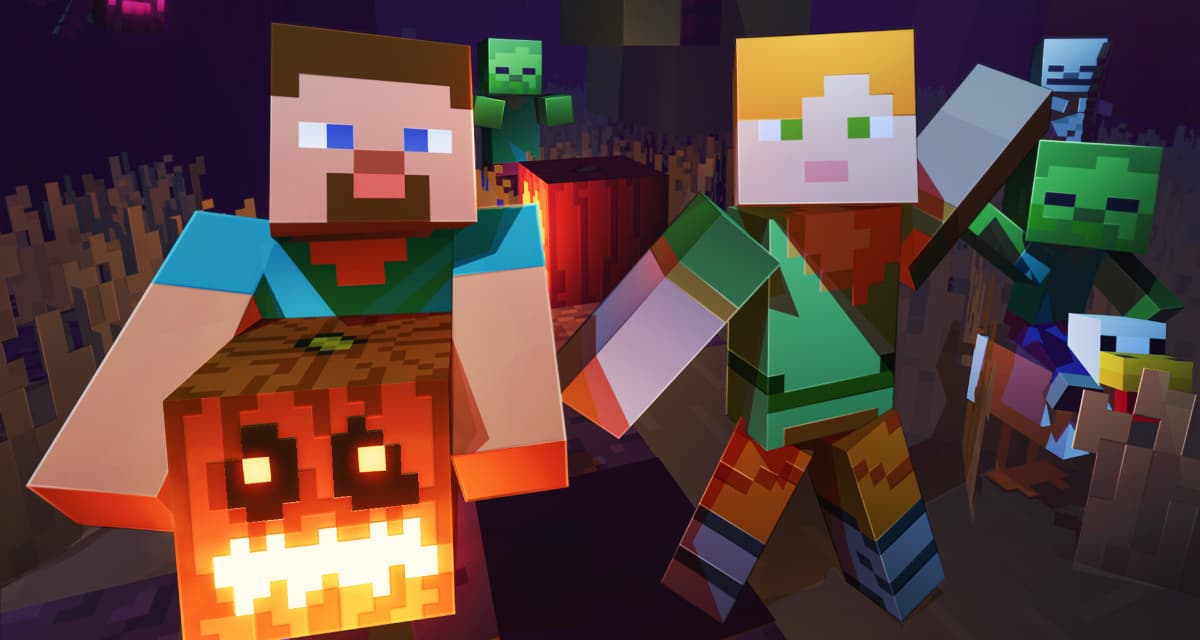 Minecraft : tout ce qu’il vous faut pour fêter Halloween dans le jeu !