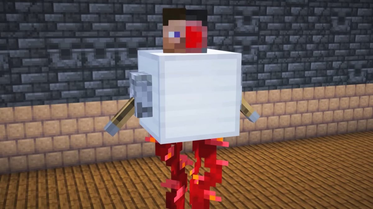 Steve Minecraft mort cyborg