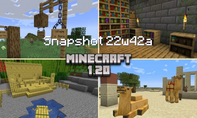 Testez les nouveautés de Minecraft 1.20 dès maintenant ! Snapshot 22w42a / Preview 1.19.50.21