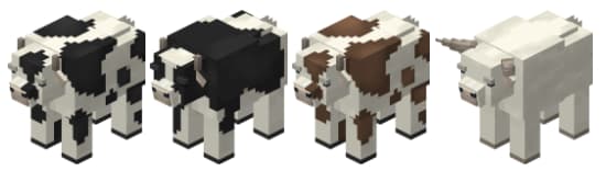 Modeles 3D et textures de vaches avec le pack Animals Redone
