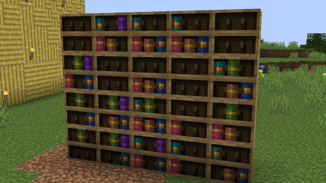 Bibliothèque Sculptée Minecraft comment en faire et s'en servir