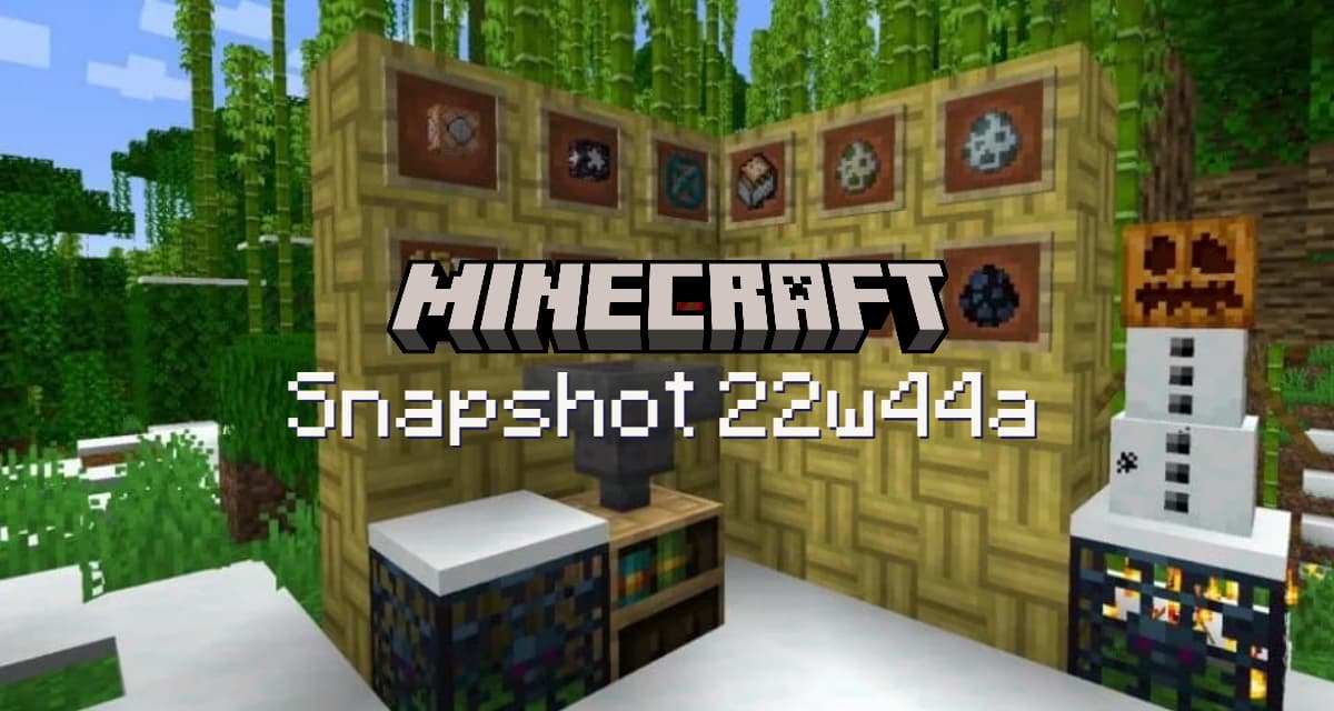 Snapshot 22w44a – Minecraft 1.19.3 / 1.20 : œuf d’apparition et inventaire. 