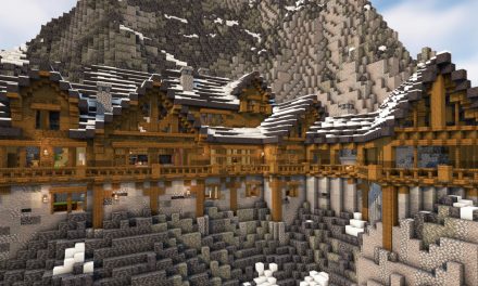 Minecraft Vidéo Timelapse : construction d’un incroyable manoir de montagne moderne et rustique
