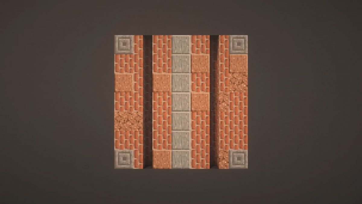 motif design sol minecraft brique