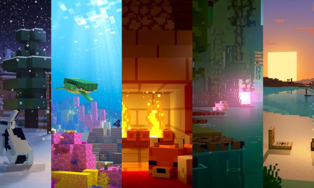Minecraft : détendez vous devant ces scènes relaxantes et apaisantes (feu de cheminée, neige qui tombe, aquarium …)