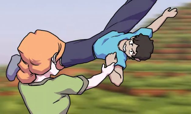 Minecraft : un incroyable combat entre Steve et Alex à la sauce anime