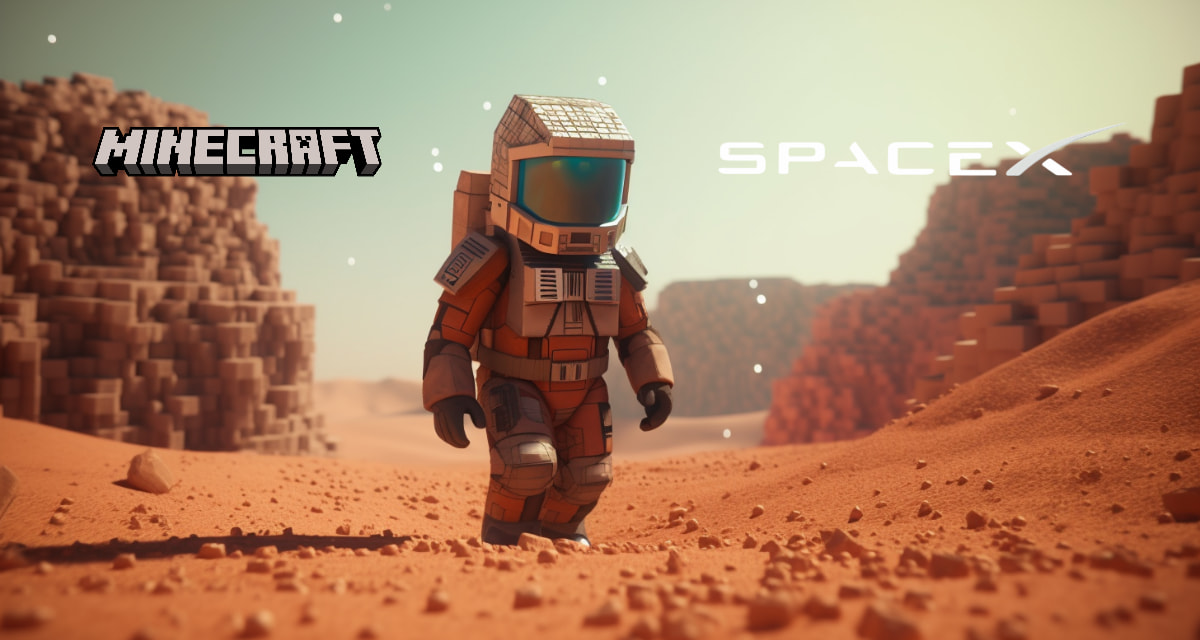 Minecraft et SpaceX s’associent pour envoyer Steve sur Mars : une collaboration épique pour coloniser la planète rouge