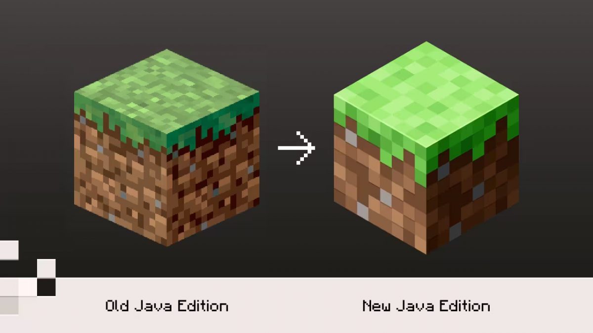 Nouvelles icônes de Minecraft Java Edition
