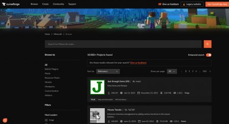 Minecraft Mod Website Modrinth : Une alternative prometteuse à Curseforge pour les mods et ...
