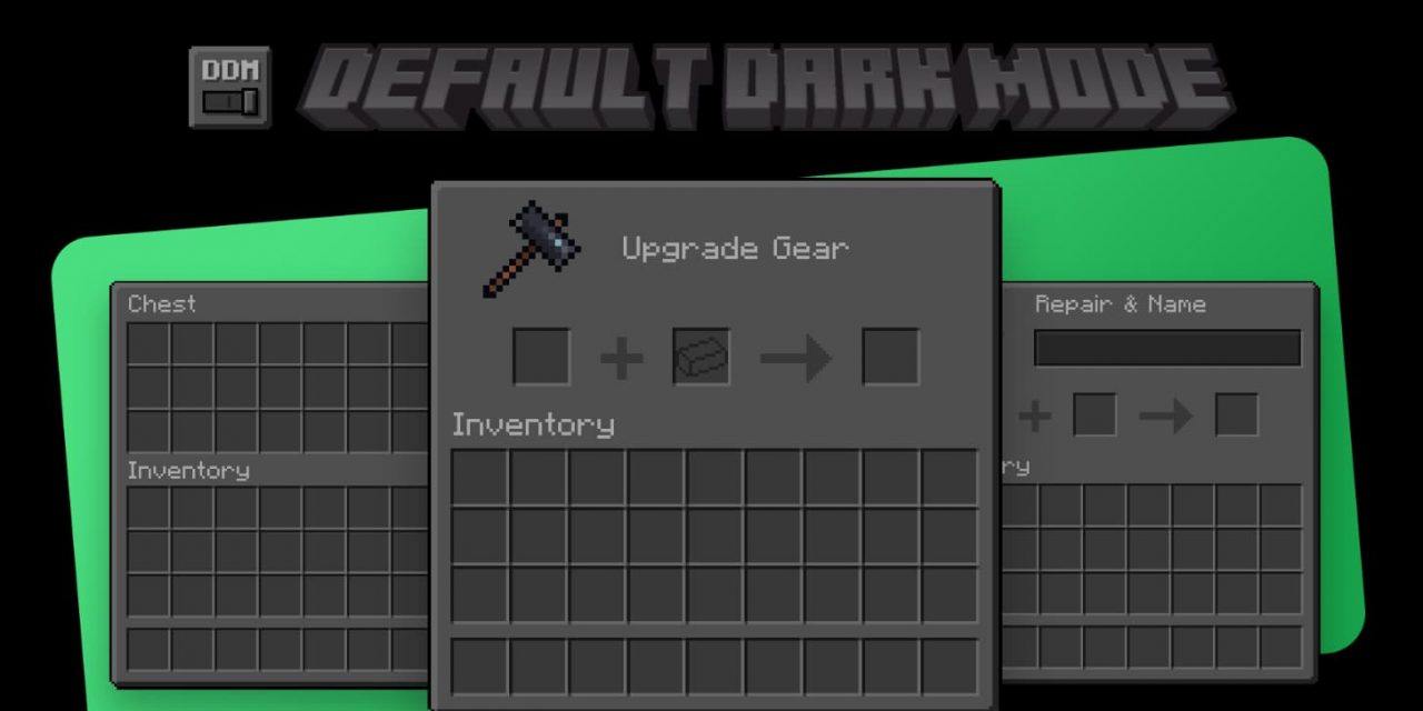 Default Dark Mode – Pack de Textures – 1.7 → 1.20