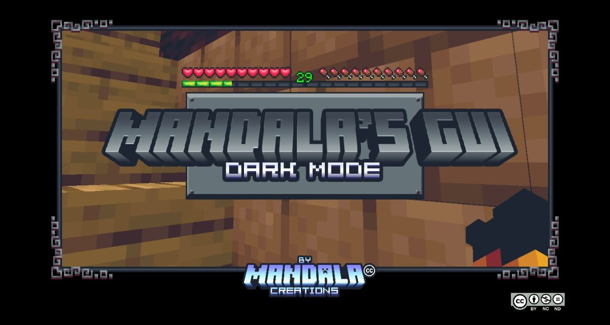 Mandala’s GUI – Dark mode – Pack de Textures – 1.12 → 1.20