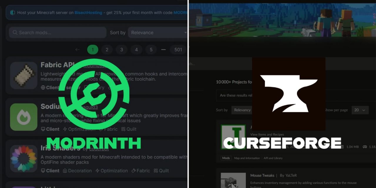 Modrinth : Une alternative prometteuse à Curseforge pour les mods et autres ressources Minecraft