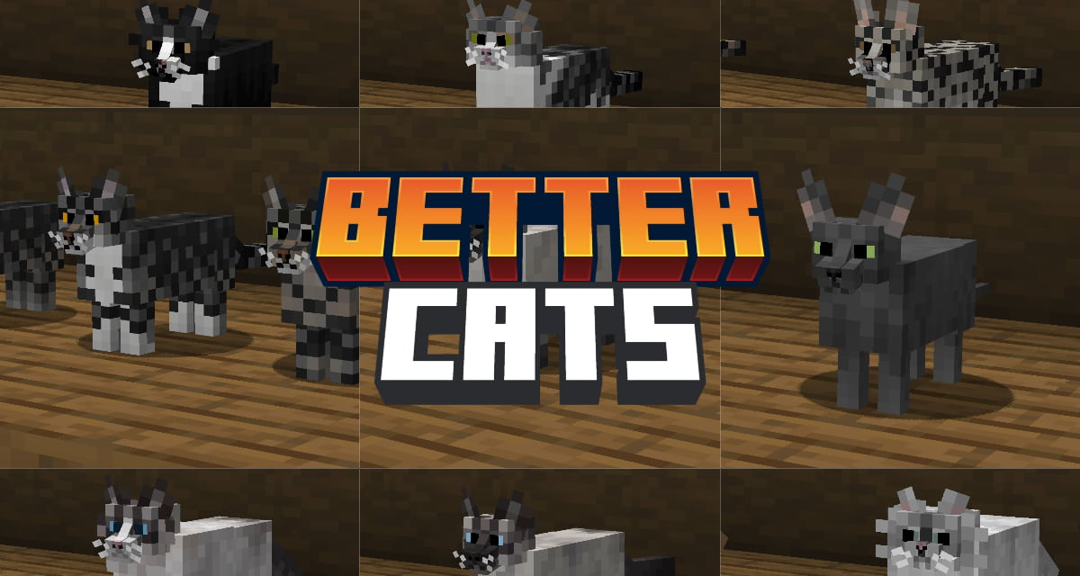 Better Cats : Chats Réalistes et Variés – Pack de Texture Minecraft – 1.8.9 → 1.20.1