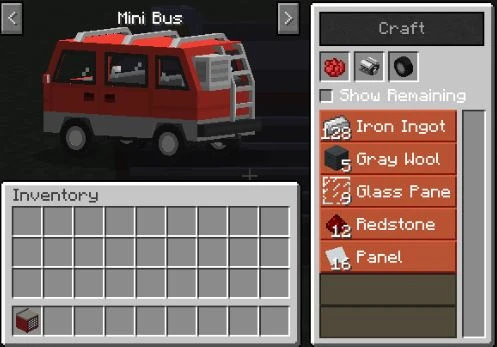 craft mini bus MrCrayfish's Vehicle Mod minecraft