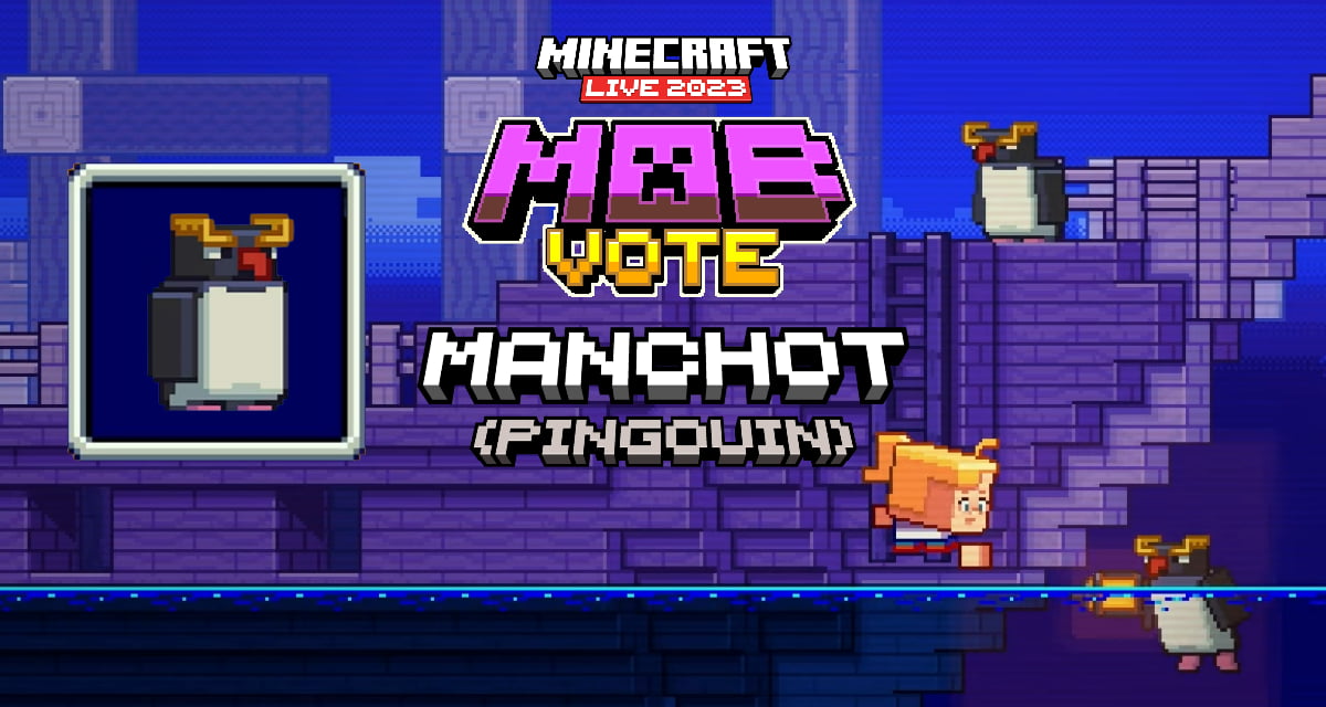 Découvrez le Manchot (pingouin) ! Le troisième candidat au Minecraft Mob Vote 2023