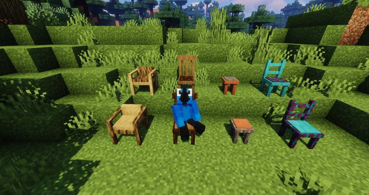 chaise tabouret fauteil Macaw’s Furniture mod minecraft