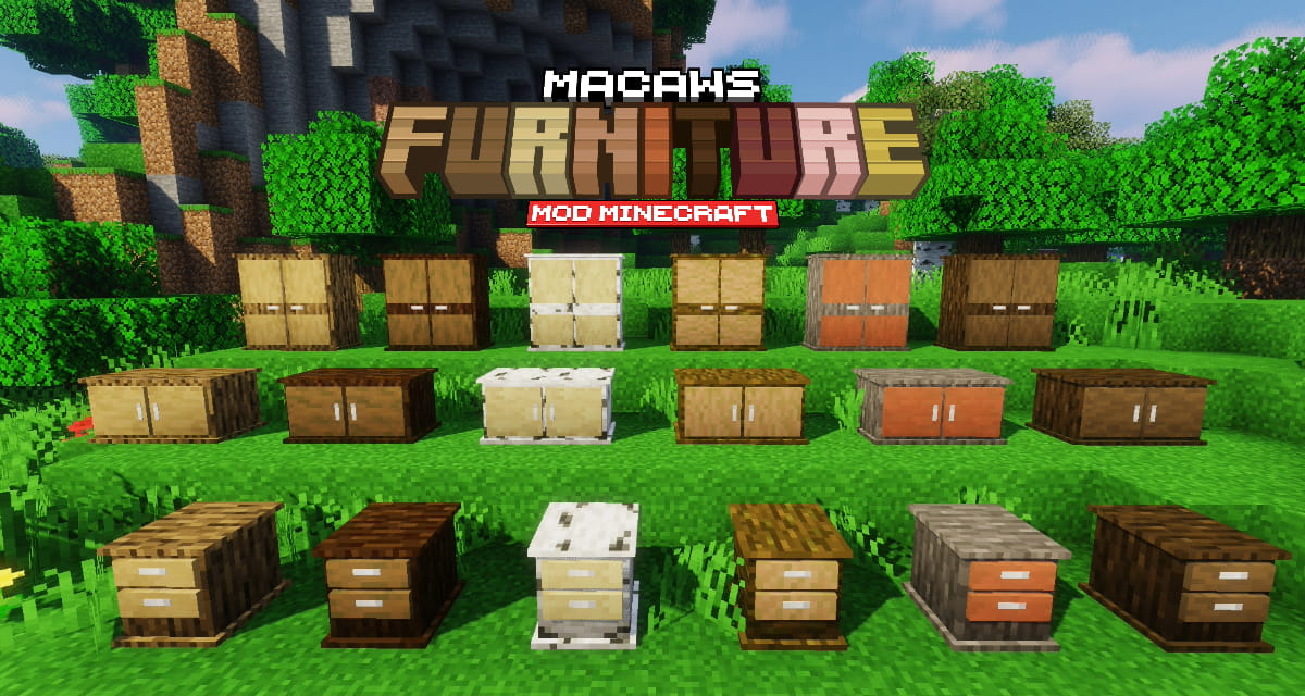 Macaw’s Furniture mod minecraft