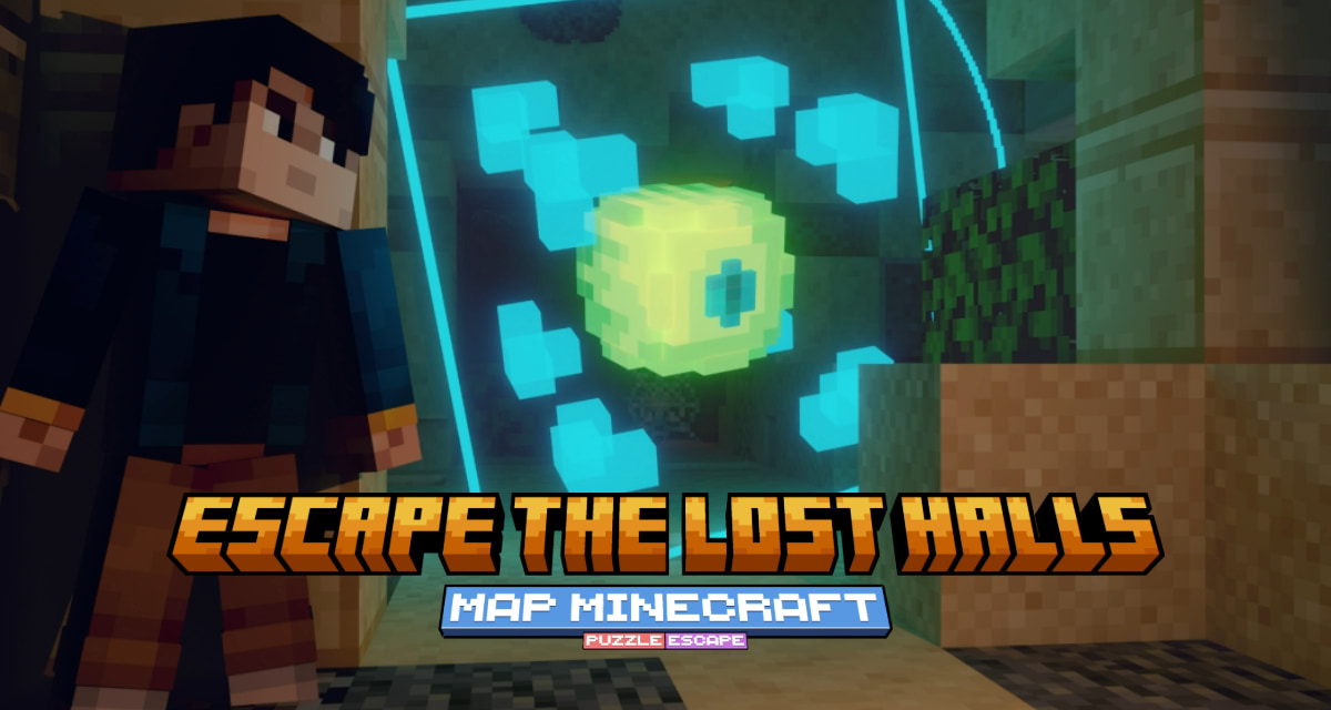 Escape the Lost Halls : Aventure Spatio-Temporelle – Map Minecraft Puzzle/Escape