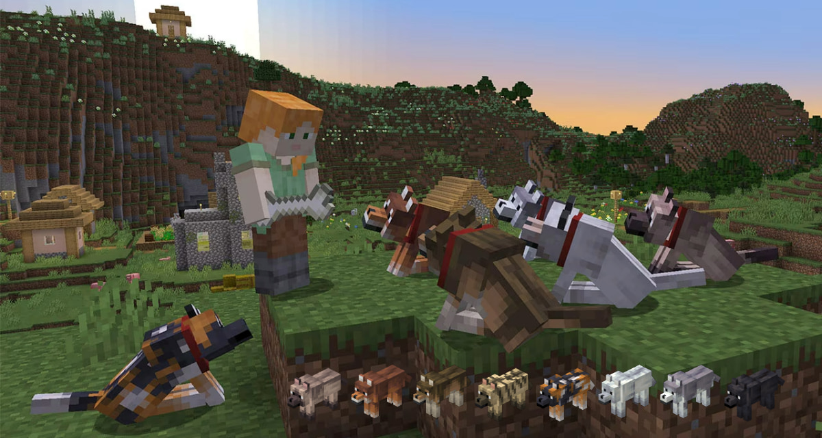 Minecraft : enfin un peu de diversité pour vos loups !