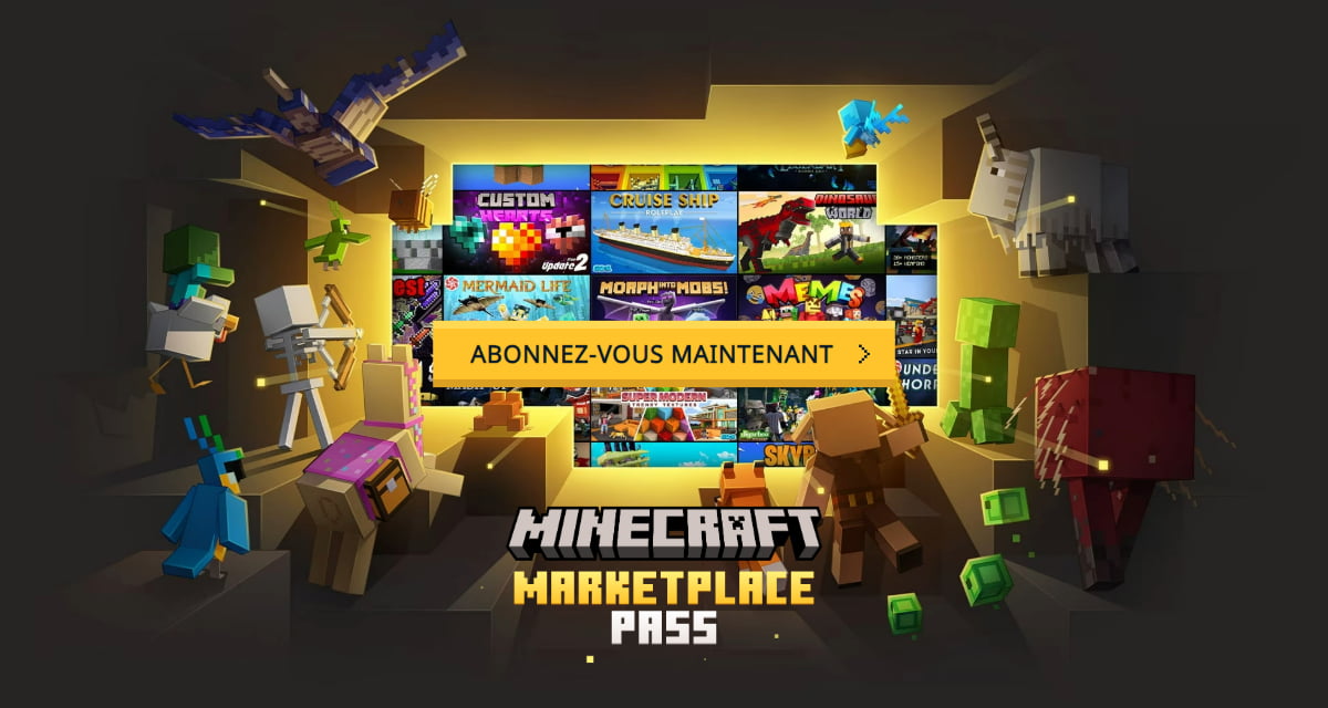 Mojang présente un abonnement Minecraft à 4$ pour des cosmétiques et contenus exclusifs