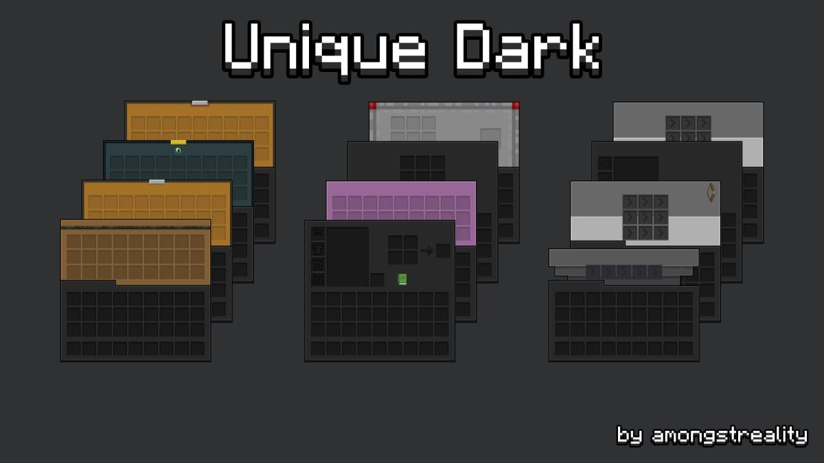 unique dark pack de texture coffre