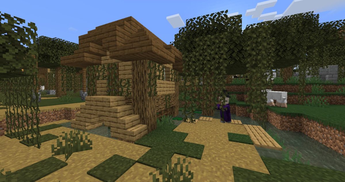 Village dans les marais Dungeons and Taverns mod minecraft