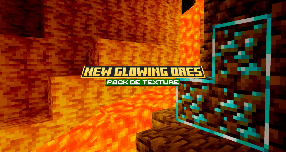 New Glowing Ores : Minerais Lumineux – Pack de Texture Minecraft – 1.17 → 1.20