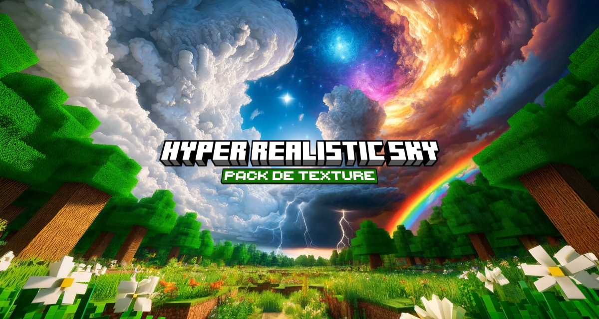 Hyper Realistic Sky : Météo et Ciel Vivants – Pack de Texture Minecraft – 1.7 → 1.21