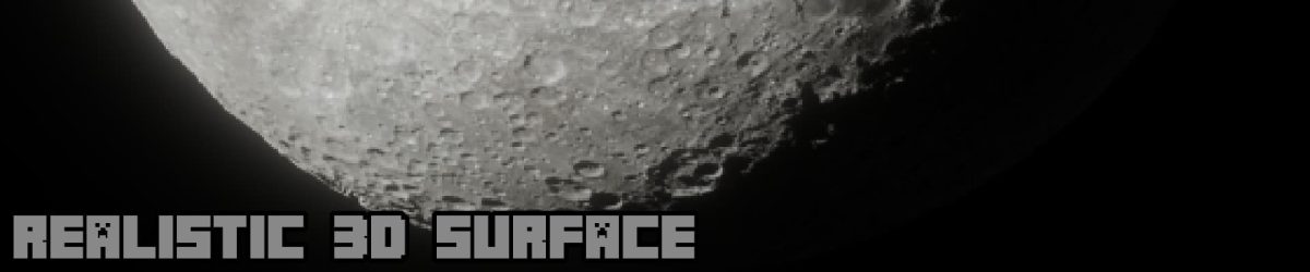 surface 3d lune hyper realistic sky pack de texture