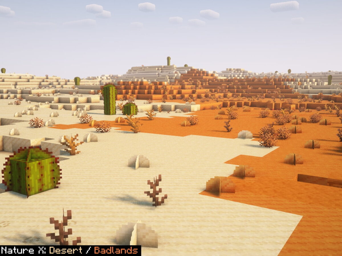 Nature X Resource Pack Minecraft textures désert badlands